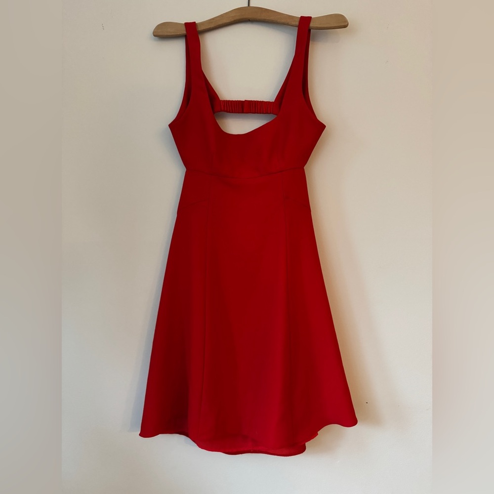 T by Alexander Wang Red Dress with Cutouts - Size 6